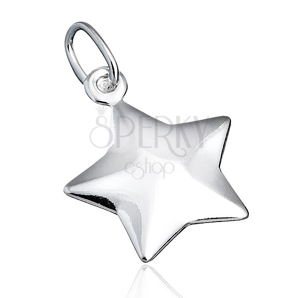 Stříbrný přívěsek 925 - vypouklá hvězda