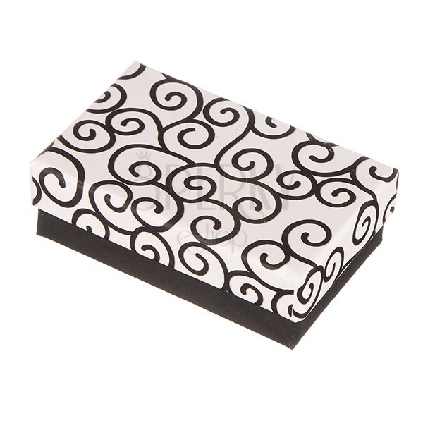 Dárková krabička na soupravu - černo-bílé ornamenty
