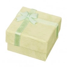 Krabička na náušnice - mramorované pastelové odstíny, s mašličkou