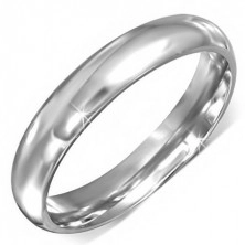 Stříbrný prsten z chirurgické oceli s hladkým povrchem