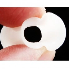 Tunel do ucha ze silikonu - bílý, flexibilní, různé velikosti