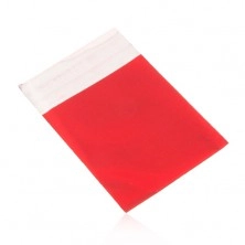 Celofánový sáček na dárek, matný povrch, červená barva