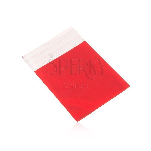 Celofánový sáček na dárek, matný povrch, červená barva