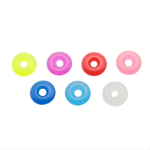 Barevné akrylové kolečko na piercing - přívěsek na činku - Barva: Světle modrá