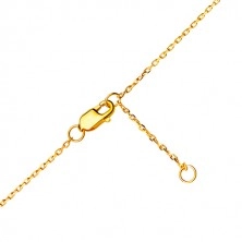 Náramek ze zlata 585 - symbol nekonečna s drobnými kulatými zirkony