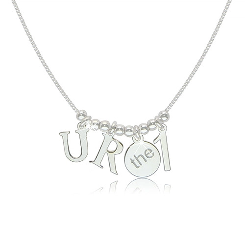 Lesklý stříbrný 925 náhrdelník - motiv 