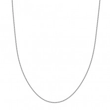 Stříbrný 925 řetízek - spirálovitě hustě pospojovaná lesklá očka, perový kroužek
