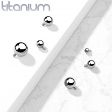 Titanový náhradní díl do implantátu, kulička, stříbrná barva, závit 1,6 mm