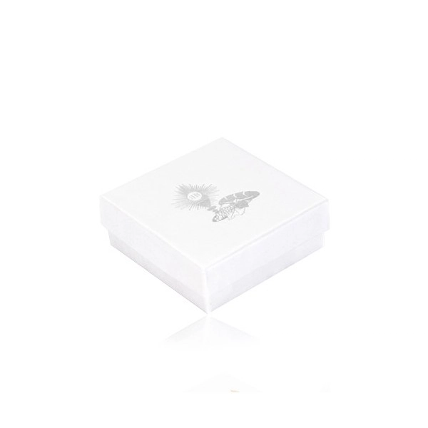 Perleťově bílá šperkovnice - motiv 1. svatého přijímání ve stříbře