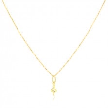 Zlatý náhrdelník 585 - motiv zvlněného hada, jemný řetízek
