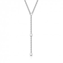 Stříbrný náhrdelník 925 - tenký řetízek, malé kostičky