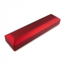 Dárková krabička LED na náramek - matná červená barva, podlouhlý tvar