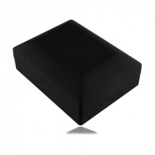 Dárková krabička na LED šperky - matná černá, obdélník