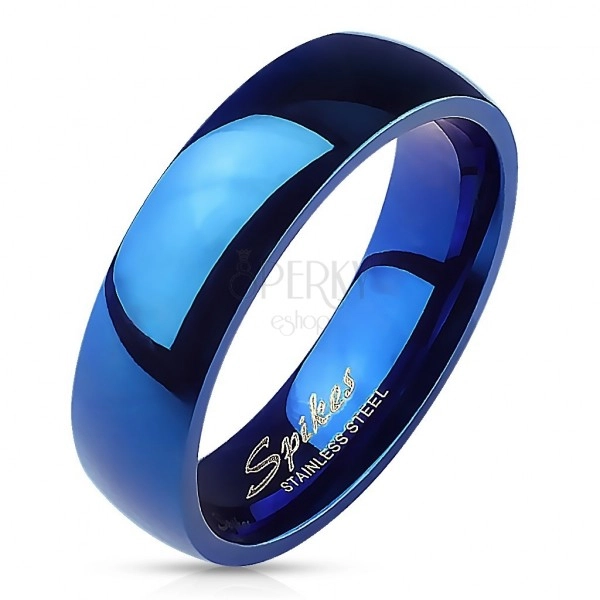 Modrý prsten s vysokým leskem