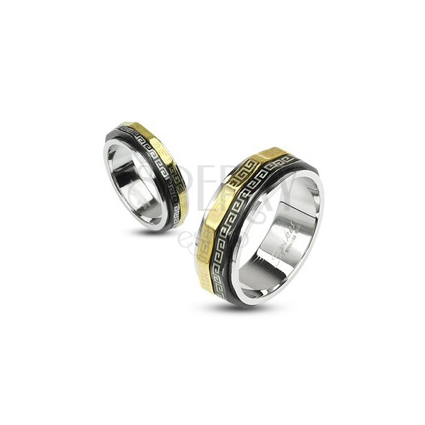 Prsten s otáčivými prstenci - chirurgická ocel