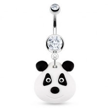 Piercing do pupíku - FIMO panda