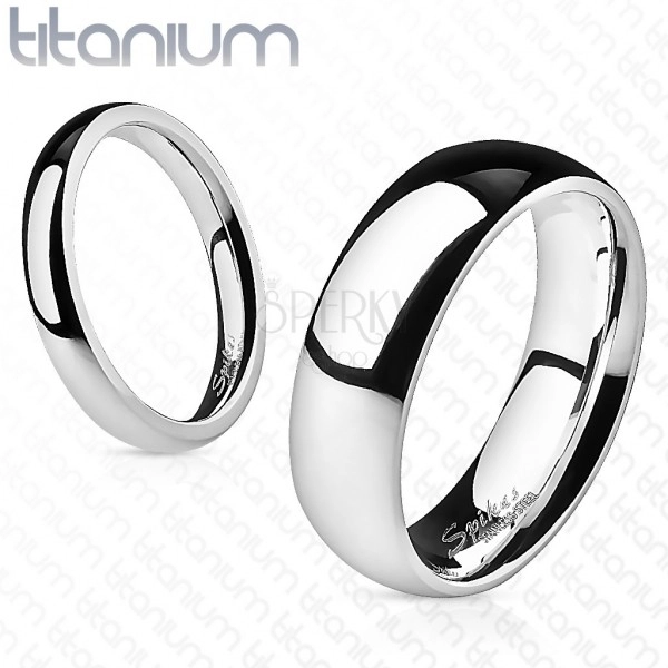 Prsten z titanu, 4 mm