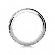 Stříbrný prsten 925 - DISCO, lesklé čtverečky