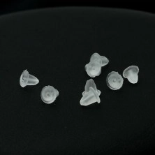 Náušnice ze stříbra 925 - černé zirkonové srdce, 7 mm