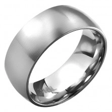 Ocelový prsten 316L - hladký, matný povrch