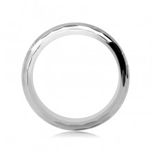 Stříbrný prsten 925 - zářezy ve tvaru L tvořící labyrint