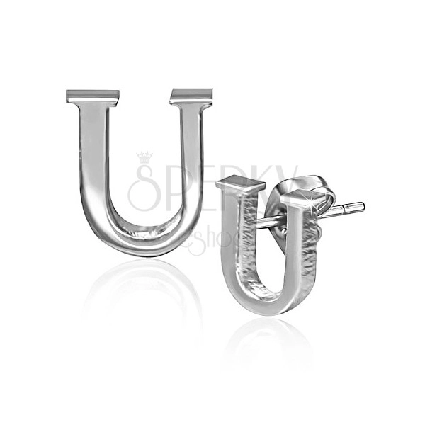 Ocelové náušničky - puzetky ve tvaru písmene U