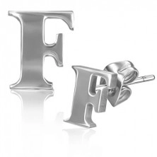 Ocelové puzetky - tiskací tvar písmene F